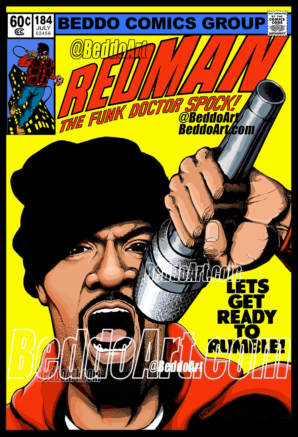 Redman #184 - 'Let's Get Ready To Rumble' (PRINT or POSTER